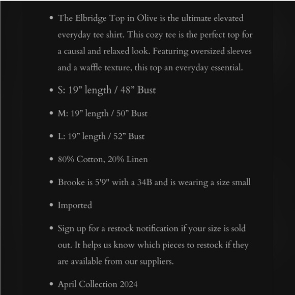 Neuflora Elbridge Cream Top Large - Picture 7 of 7